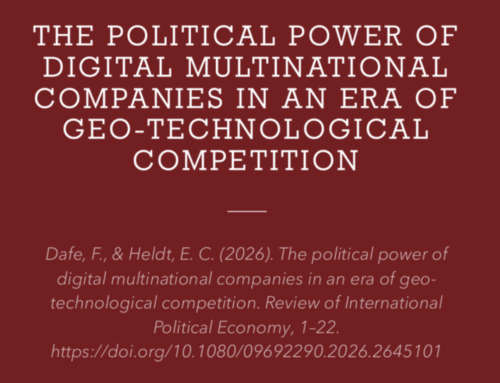 The Political Power of Digital Multinational Companies in an Era of Geo-Technological Competition